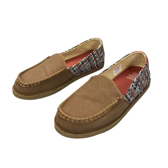 Twisted X Women's Slip-On Loafer, Moc Toe Leather/ Fabric  Tan 9.5 M - Picture 13 of 16